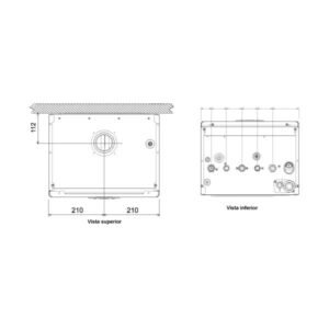 Tamaño caldera de gas Ferroli Bluehelix HiTech RRTT 28C