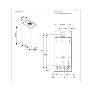 Saunier Duval Thelia Condens 25 dimensiones